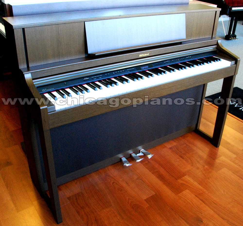 Roland LX-7 Digital Upright Piano Brown Walnut